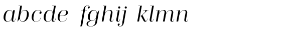 Trivia Serif Book Italic Font LOWERCASE