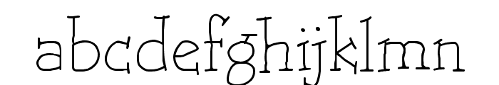 Trots Light - HMK Font LOWERCASE