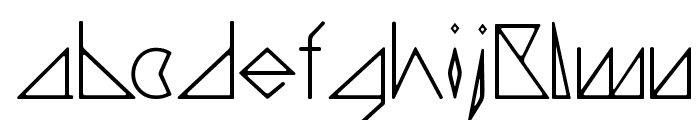 triangler Font LOWERCASE