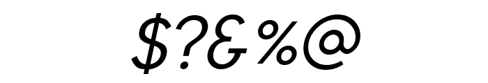 Tuffy Italic Font OTHER CHARS