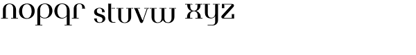 Tuxedo Normal Font LOWERCASE