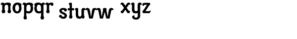 TX Blotch Font LOWERCASE