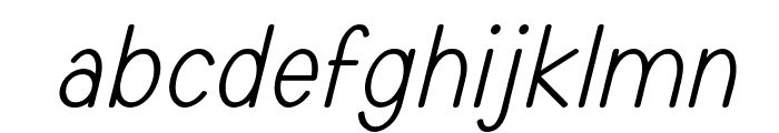 TYPONOME Italic Font LOWERCASE