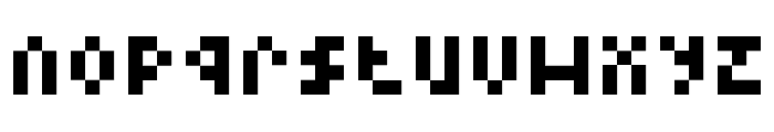 Type Four Font LOWERCASE