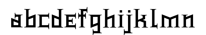 Type Knight Font LOWERCASE