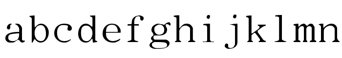 Type Wheel Font LOWERCASE