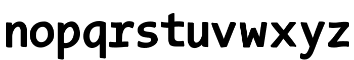TypeWritersSubstitute-Black Font LOWERCASE
