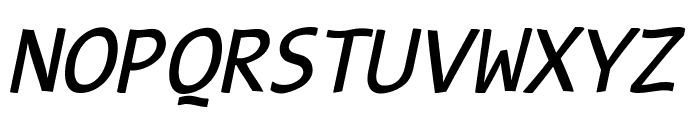 TypeWritersSubstitute-Oblique Font UPPERCASE
