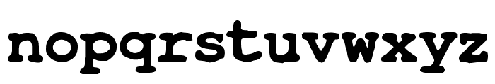 TypeWrong Smudged Bold Font LOWERCASE