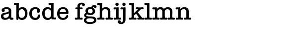 Typewriter Serial Medium Font LOWERCASE