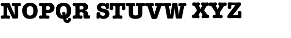 Typewriter Serial Xbold Font UPPERCASE