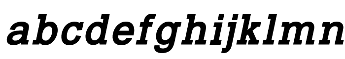 Typo Slab Bold Italic Font LOWERCASE