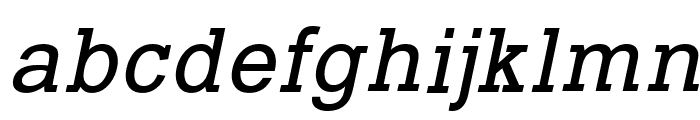 Typo Slab Italic Font LOWERCASE
