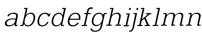 Typo Slab Light Font LOWERCASE