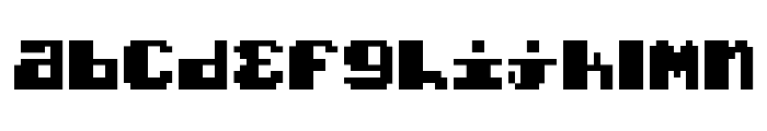 Typo pixel Regular Font LOWERCASE