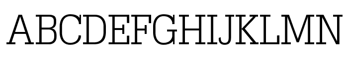 TypoSlabserif-Light Font UPPERCASE