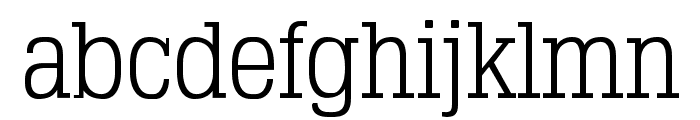 TypoSlabserif-Light Font LOWERCASE