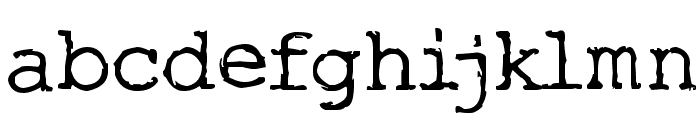 Typo Font LOWERCASE