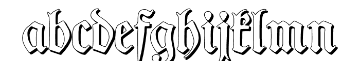 TypographerFrakturShadow Font LOWERCASE