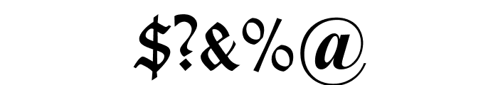 TypographerGotisch B Font OTHER CHARS