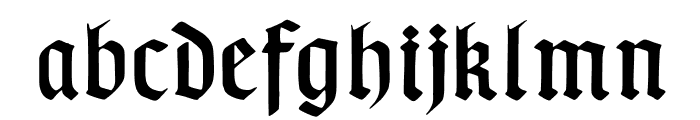 TypographerGotisch B Font LOWERCASE