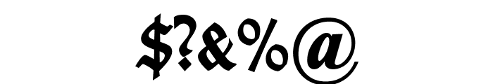 TypographerGotischC-Bold Font OTHER CHARS