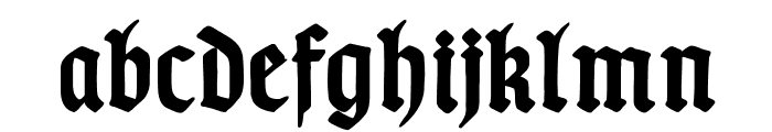 TypographerGotischC-Bold Font LOWERCASE