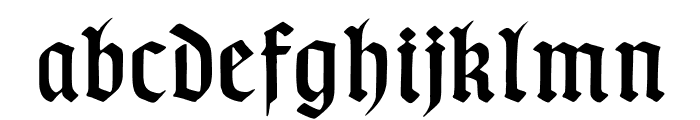 TypographerGotischC Font LOWERCASE