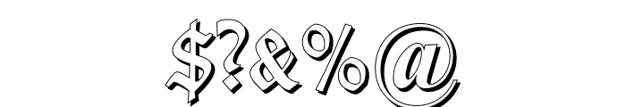 TypographerGotischSchatten Font OTHER CHARS