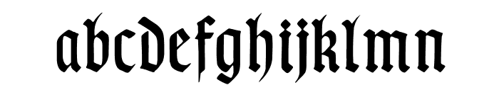TypographerGotischSchmal Font LOWERCASE