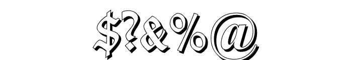 TypographerTexturSchatten Font OTHER CHARS
