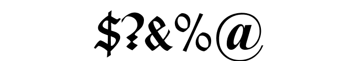 TypographerUncialgotisch Font OTHER CHARS