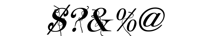 Typography ties Italic Font OTHER CHARS