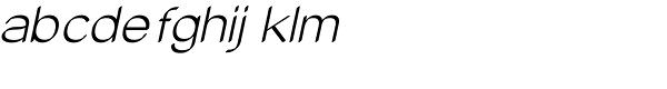 Tzaristane Cal Oblique Font LOWERCASE