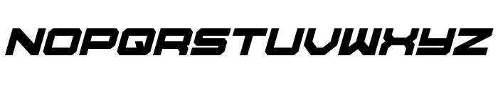 U.S.S. Dallas Bold Italic Font LOWERCASE