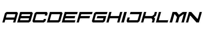 U.S.S. Dallas Light Italic Font LOWERCASE