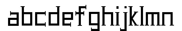 UA Serifed Font LOWERCASE