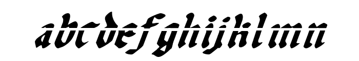Uberhlme Lazar Italic Font LOWERCASE