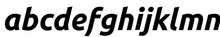Ubuntu Bold Italic Font LOWERCASE