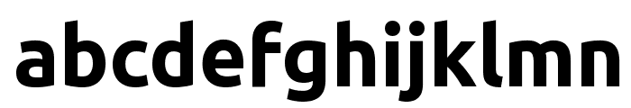 Ubuntu Bold Font LOWERCASE