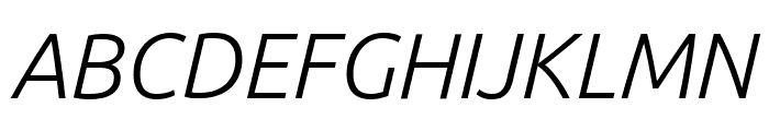 Ubuntu Light Italic Font UPPERCASE