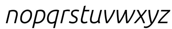 Ubuntu Light Italic Font LOWERCASE