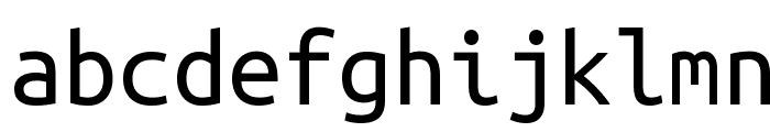 Ubuntu Mono Font LOWERCASE