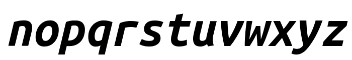 Ubuntu Monospaced Bold Italic Font LOWERCASE