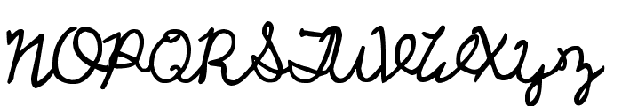 UCU Charles script Font UPPERCASE
