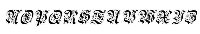 Uechi Italic Font UPPERCASE