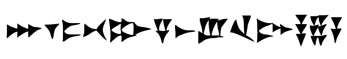 UgariticGG Font LOWERCASE