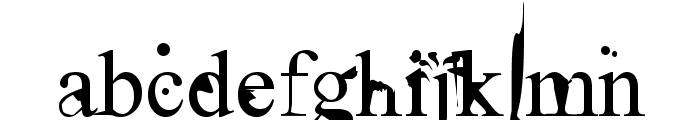 Ugly Face Font LOWERCASE