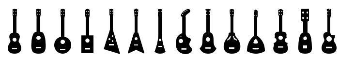 Ukulele Font UPPERCASE