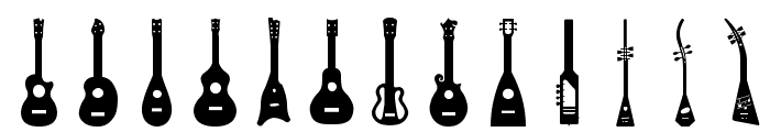 Ukulele Font UPPERCASE